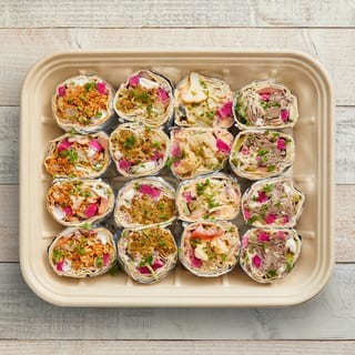 Cauliflower Eggplant Wrap Platter