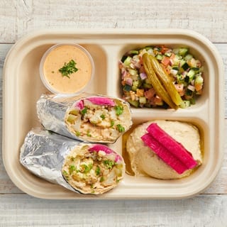 5 Cauliflower Eggplant Wrap Boxed Lunch